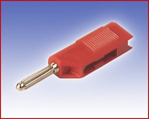 Izolowany wtyk 4mm z dodatkowym gniazdem 4mm, Hirschmann BSB 20 RT (czerwony), Nr. 10  42705