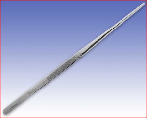 Pinceta anatomiczna z ząbkami długość 300mm, medyczna nr 22,  35015