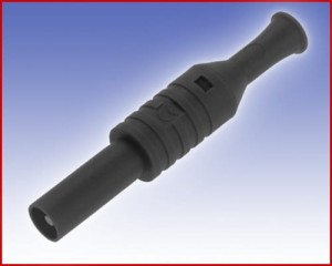 W pełni Izolowany wtyk 4mm, spełniający szereg norm bezpieczeństwa, ELECTRO-PJP 1065 SW (czarny), Nr. 65  42804