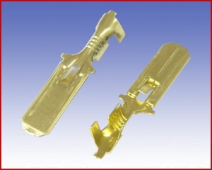 Konektor męski nieizolowany 6,3/E2,5 z zaczepem 10 szt.  4315701