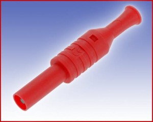 W pełni Izolowany wtyk 4mm, spełniający szereg norm bezpieczeństwa, ELECTRO-PJP 1065 RT (czerwony), Nr. 66  42805