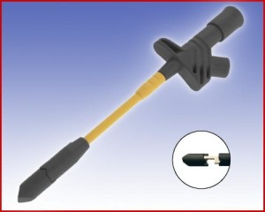 W pełni Izolowany Chwytak igłowy z gniazdem 4mm, spełniający szereg norm bezpieczeństwa, Hirschmann KLEPS 2700 SW (czarny), Nr. 5  42776