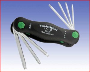 34043 Komplet kluczy Wiha, TORX® PocketStar, 7-cz. 363 P7 Rozmiar: T7 ÷ T25