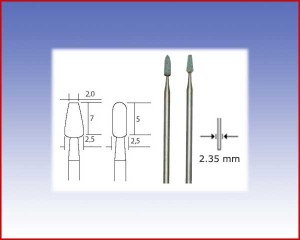 42453 Karborundowe końcówki szlifierskie. Nr 28270