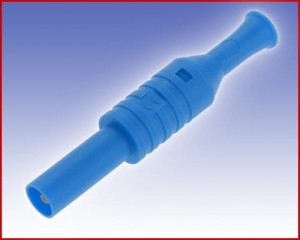 W pełni Izolowany wtyk 4mm, spełniający szereg norm bezpieczeństwa, ELECTRO-PJP 1065 BL (niebieski), Nr. 67  42806