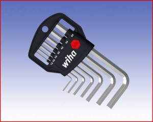 34015 Zestaw kluczy trzpieniowych sześciokątnych Wiha w uchwycie 7-cz. 351 H7 Rozmiar: 1,5 ÷ 6