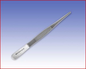 Pinceta anatomiczna z ząbkami długość 110mm, medyczna nr 6,  35032