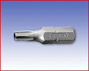 Bit Stanley, TORX® Tamper Resistant, forma E 6,3 - torx: TR6/25  33021