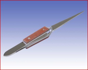 Pinceta samozaciskowa prosta z ząbkami długość 160mm, nr 2, 35012