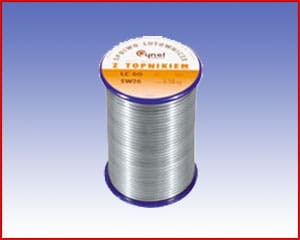 22043 S-Sn97Ag3 (Sn96,5Ag2,5) Ø1,00 z topnikiem