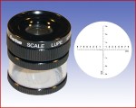Lupa x10 stojąca z podziałką 0,1mm, model: M1210 skala 1  52054