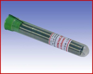 Cyna spoiwo lutownicze srebro 3% Fiolka SN96,5 AG3,0 Cu0,5 Ø1,0 z topnikiem  22001