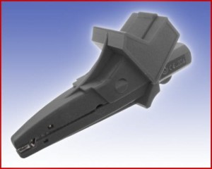 W pełni Izolowany krokodylek z gniazdem 4mm, spełniający szereg norm bezpieczeństwa, ELECTRO-PJP 5004/LM-IEC SW (czarny), Nr. 54  42781