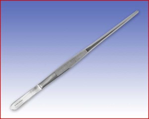 Pinceta anatomiczna z ząbkami długość 250mm, medyczna nr 21,  35014