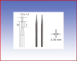 42422 Frezy z węglika wolframu. Ø1,0 i Ø1,2 Nr 28320
