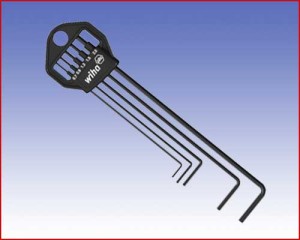 Zestaw kluczy trzpieniowych sześciokątnych Wiha w uchwycie 5-cz. 352 HM5B Rozmiar: 0,7 do 2  34020