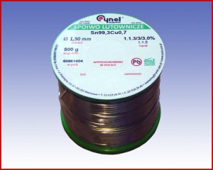 22056 S-Sn99Cu1 (LC99M1) Ø1,5 z topnikiem